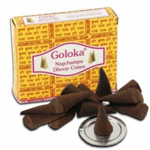 Goloka - 10 Coni di incenso - Senza Foro