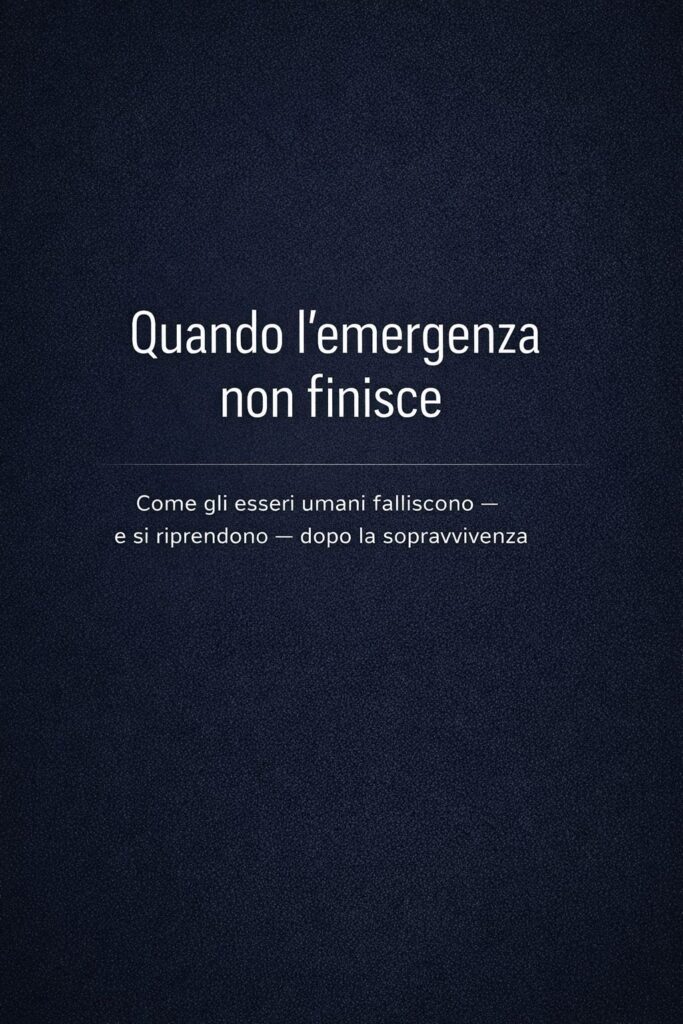 Copertina Quando l’Emergenza Non Finisce